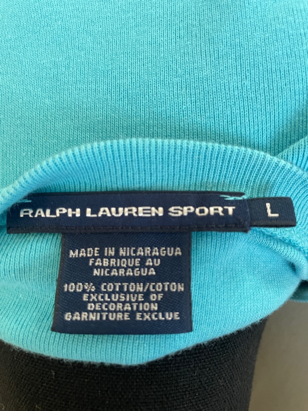 Ralph Lauren Women’s Short Sleeve Crew Tee - Turquoise with Yellow Pony - Picture 2 of 5
